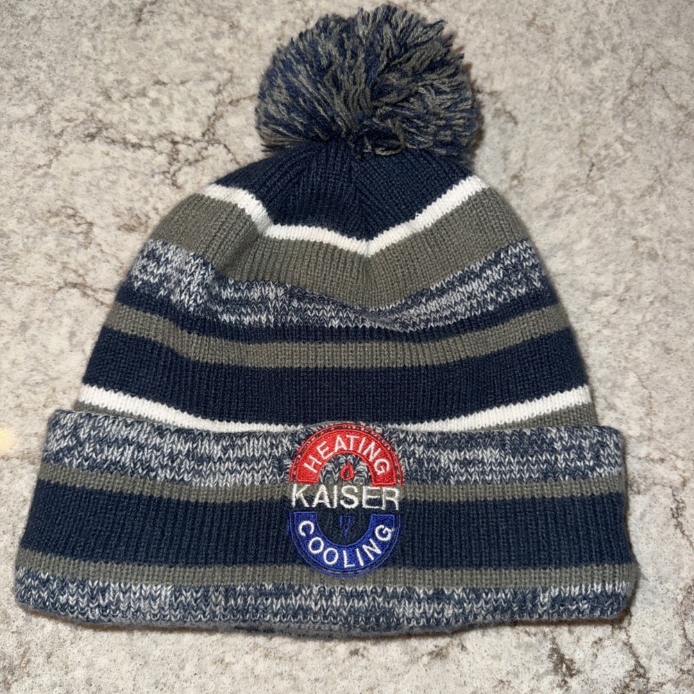 New Era Dispatch Cuffed Knit Stocking Cap Beanie HVAC Heating And Cooling Patch